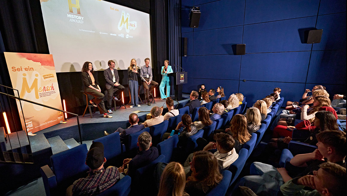 Panelgespräch mit Maya Reichert, Florian Kraus, Kathrin Palesch und Daniel Sponsel im Rahmen der Preisverleihung an der HFF
