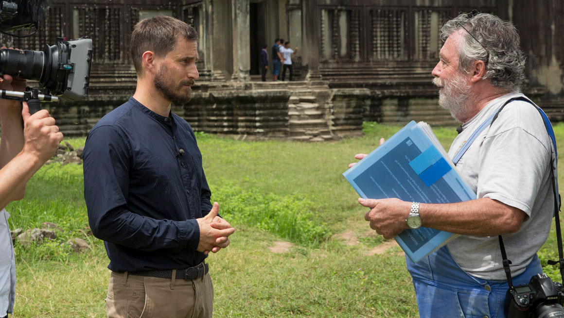 TV-Serie Guardians of Heritage - Hüter der Geschichte mit Clemens Schick in Kambodscha auf HISTORY 8