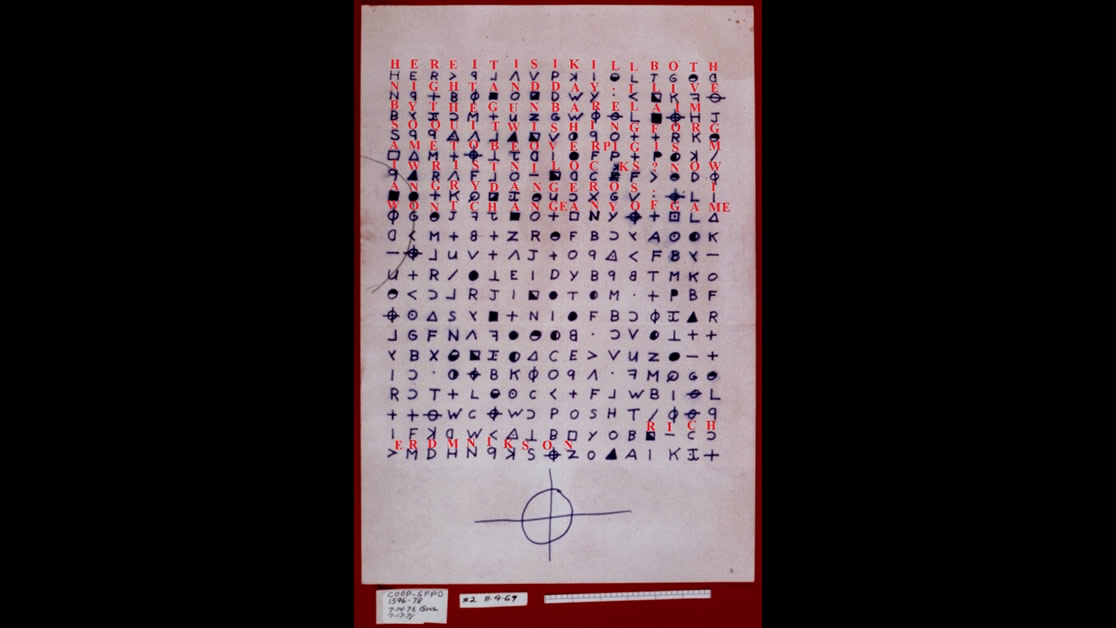 Brief Z340 vom Zodiac-Killer