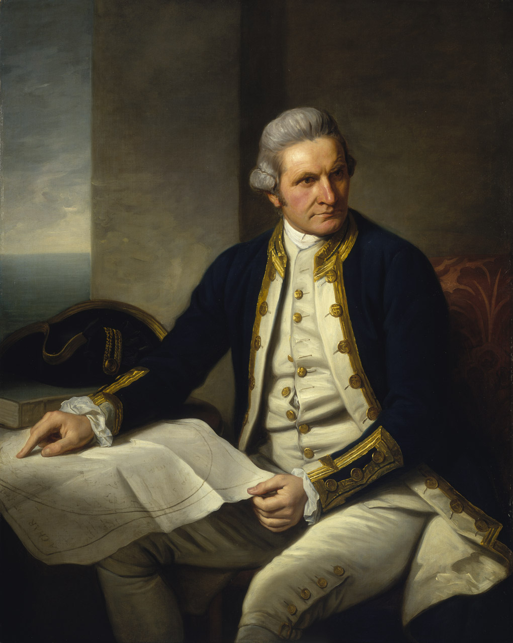 Porträt von Kapitän James Cook