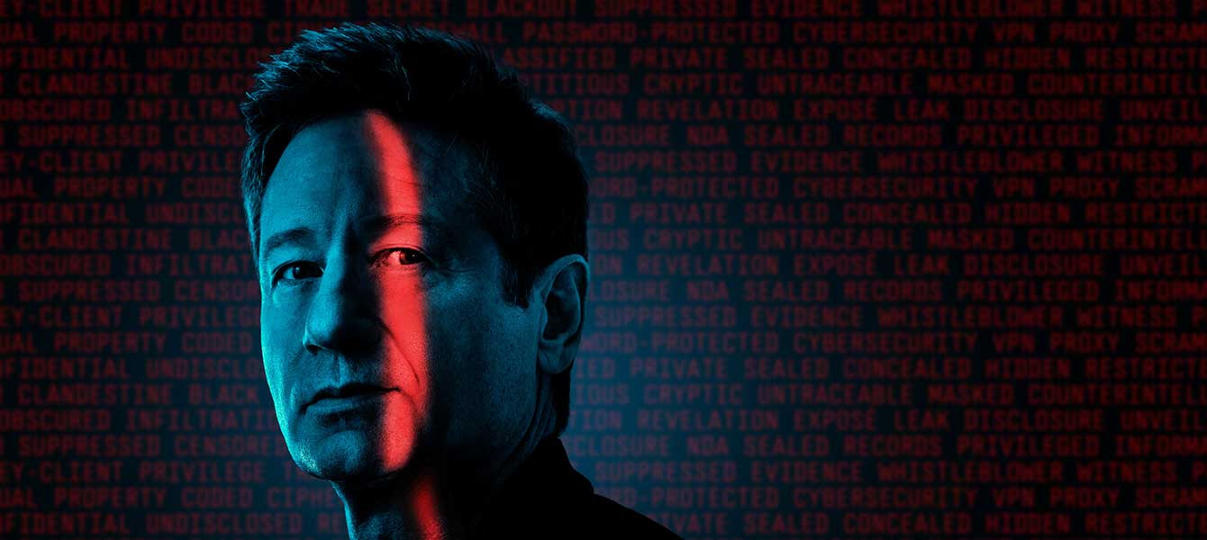 Keyart Doku-Serie Secrets Declassified mit David Duchovny